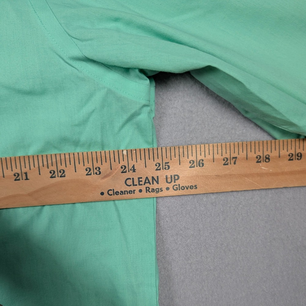 Stafford Dress Shirt Mens 17.5 34-35 Green Travel Easy Care Broadcloth Regular - Picture 5 of 8